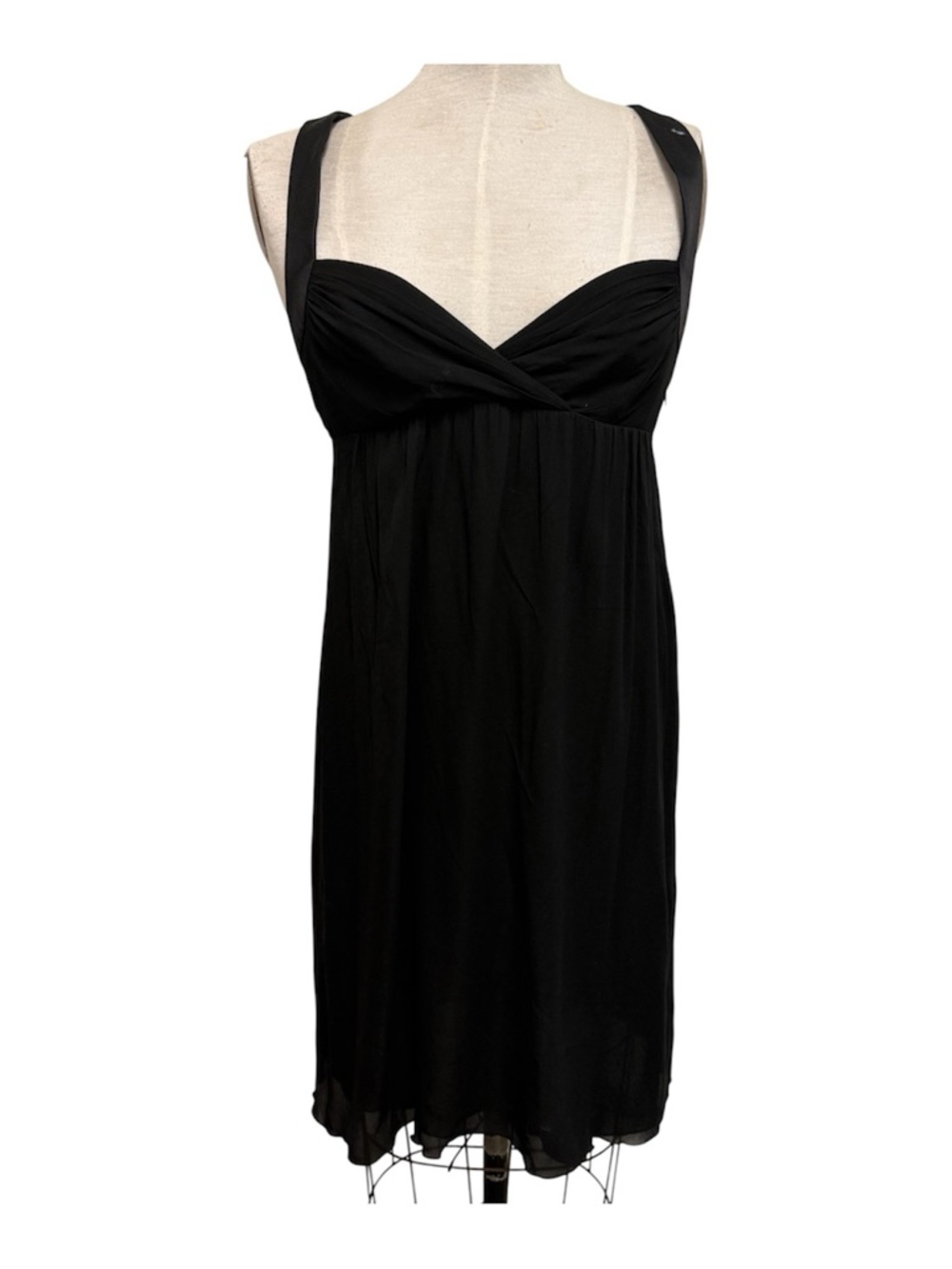 Emilio Pucci Silk Black Empire Waist Dress 10